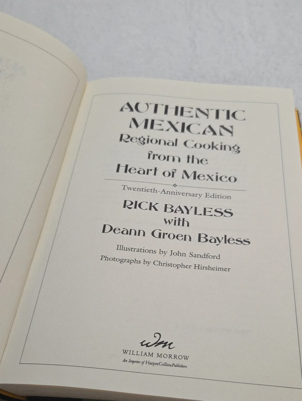 AUTHENTIC MEXICAN COOKBOOK BY RICK BAYLESS